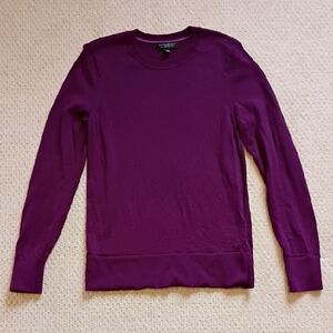 Banana Republic Merino Wool Purple Sweater